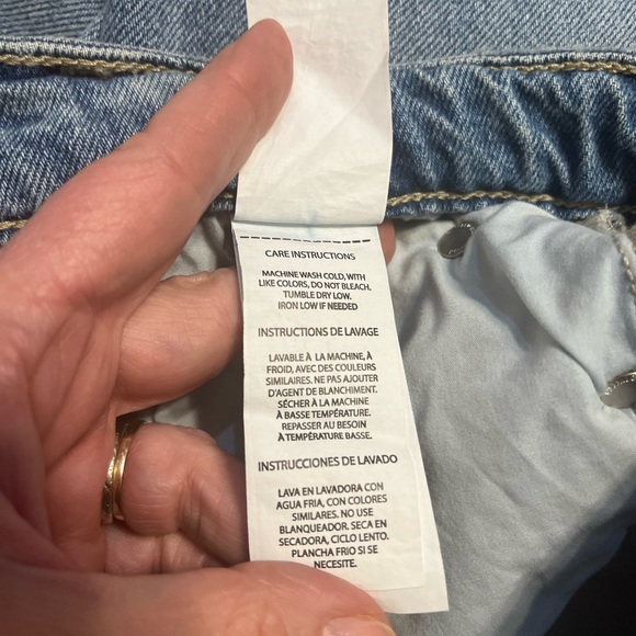 BUFFALO David Bitton ALICE High Rise Super Wide Leg Distressed Cotton Jeans 25 - Picture 6 of 15